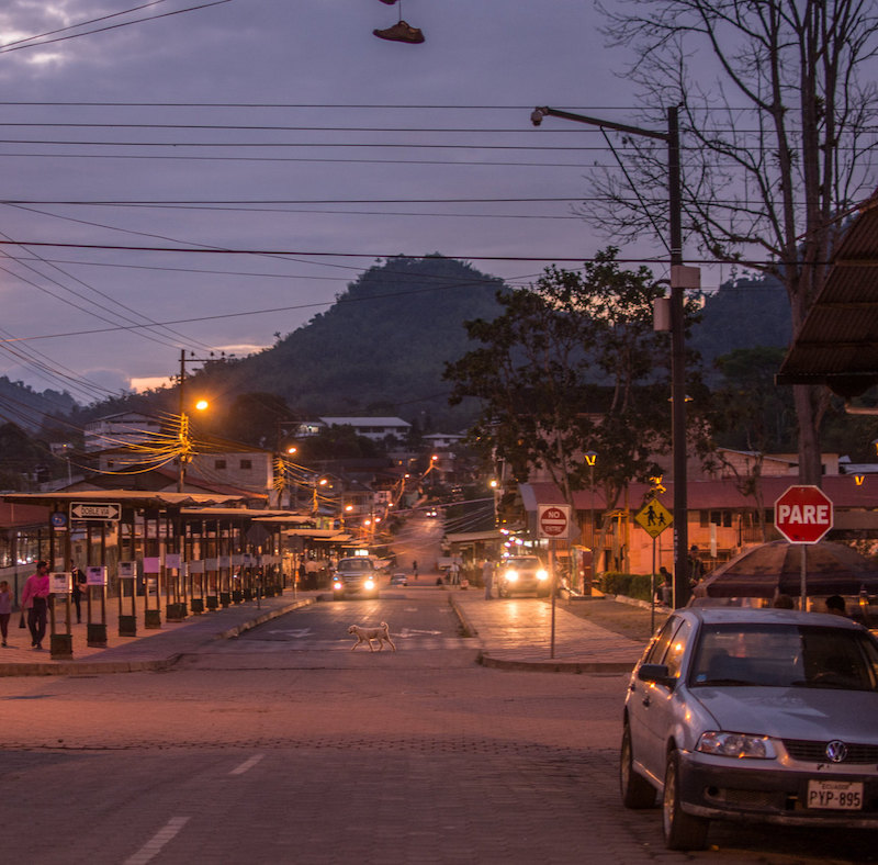 Eating out in Mindo Ecuador