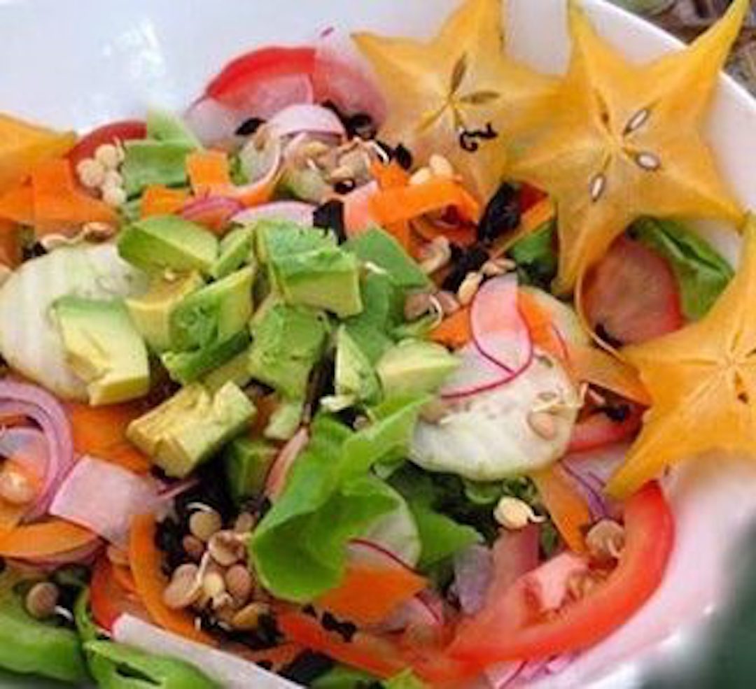 Raw food recipes fresh salad